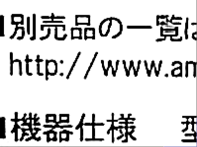 印刷物を拡大している様子